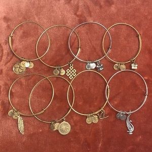 Vintage Alex and Ani Bangles, Set of 8, 2004